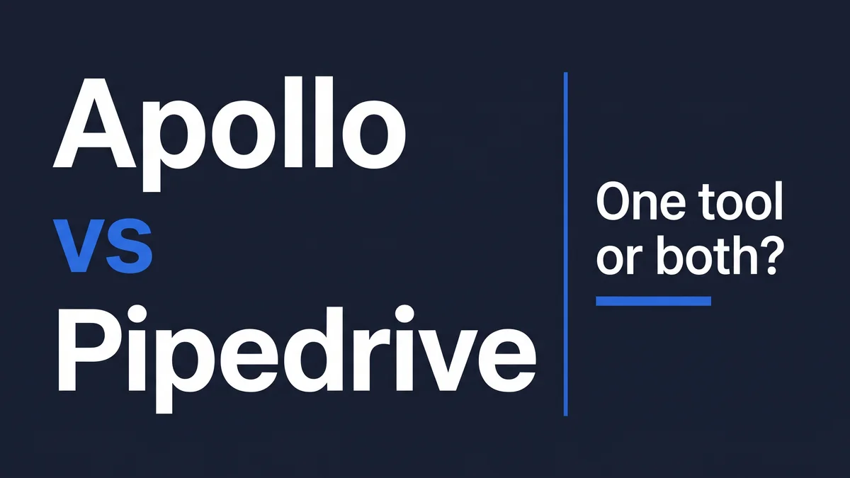 Apollo vs Pipedrive